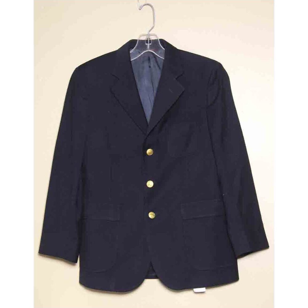 Boy's Brooks Brothers Navy Blue Blazer Loro Piana Wool Size 12